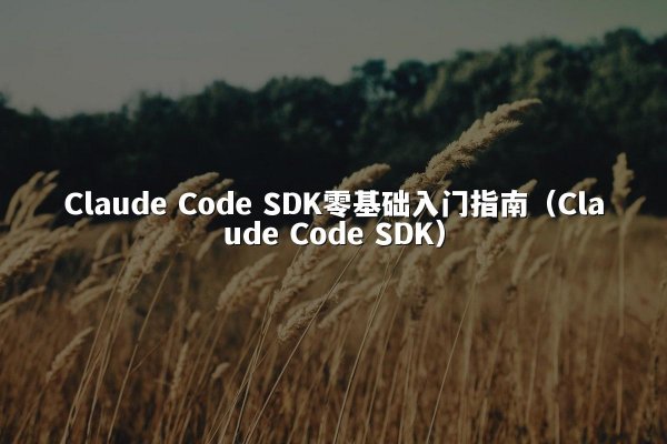Claude Code SDK零基础入门指南（Claude Code SDK）
