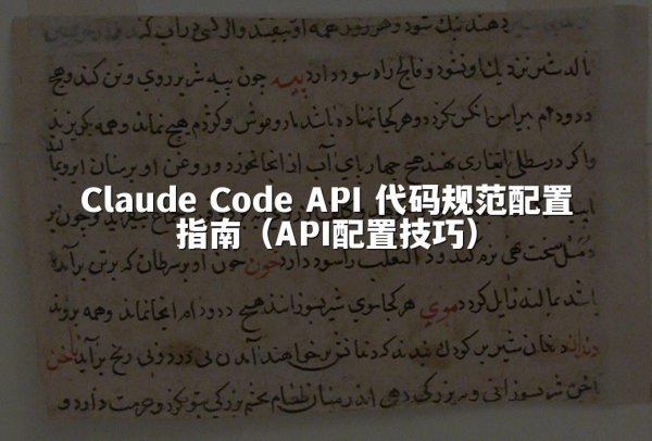Claude Code API 代码规范配置指南（API配置技巧）