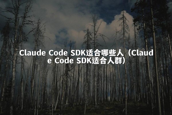 Claude Code SDK适合哪些人（Claude Code SDK适合人群）