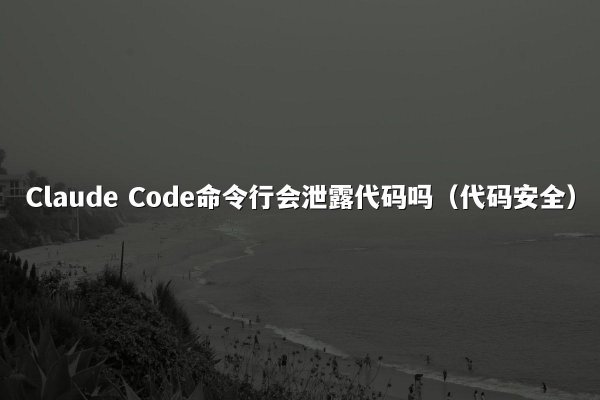 Claude Code命令行会泄露代码吗（代码安全）