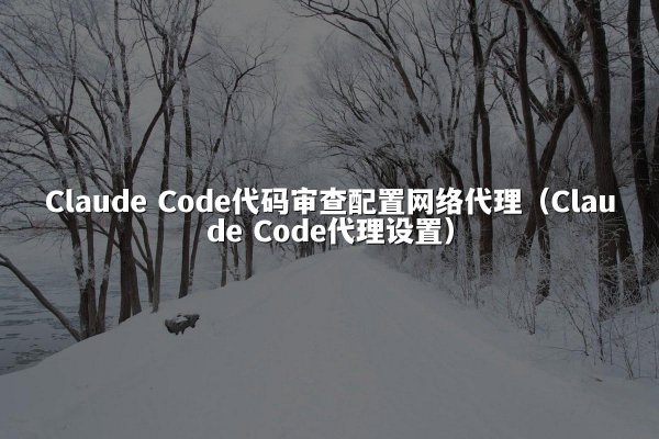 Claude Code代码审查配置网络代理（Claude Code代理设置）
