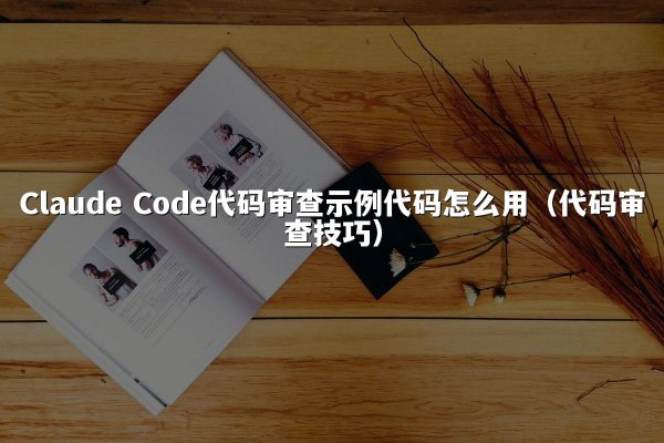 Claude Code代码审查示例代码怎么用（代码审查技巧）