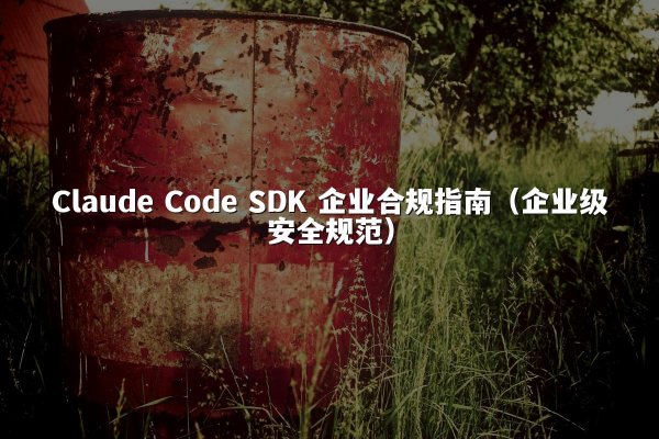 Claude Code SDK 企业合规指南（企业级安全规范）