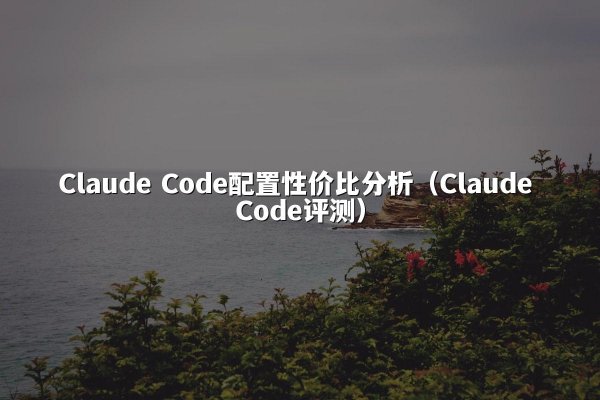 Claude Code配置性价比分析（Claude Code评测）