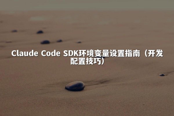 Claude Code SDK环境变量设置指南（开发配置技巧）