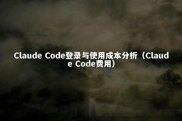 Claude Code登录与使用成本分析（Claude Code费用）