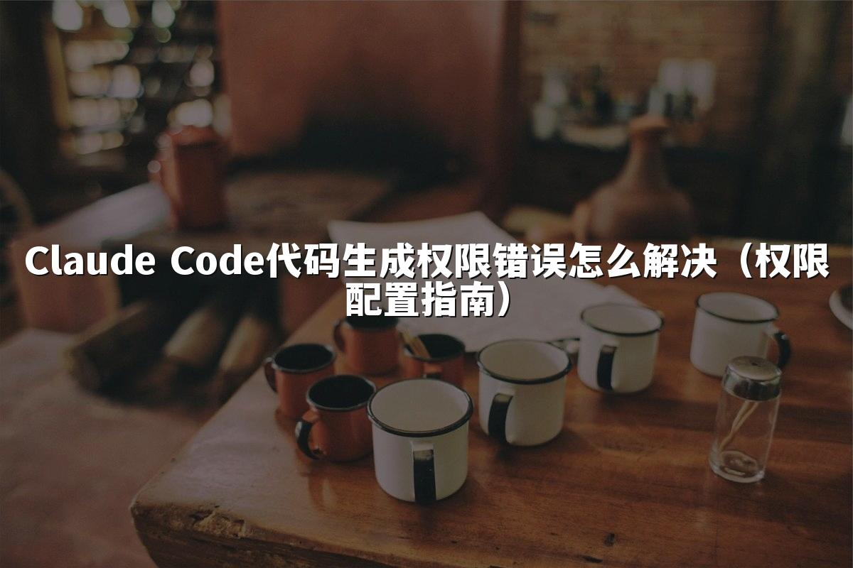 Claude Code代码生成权限错误怎么解决(权限配置指南)