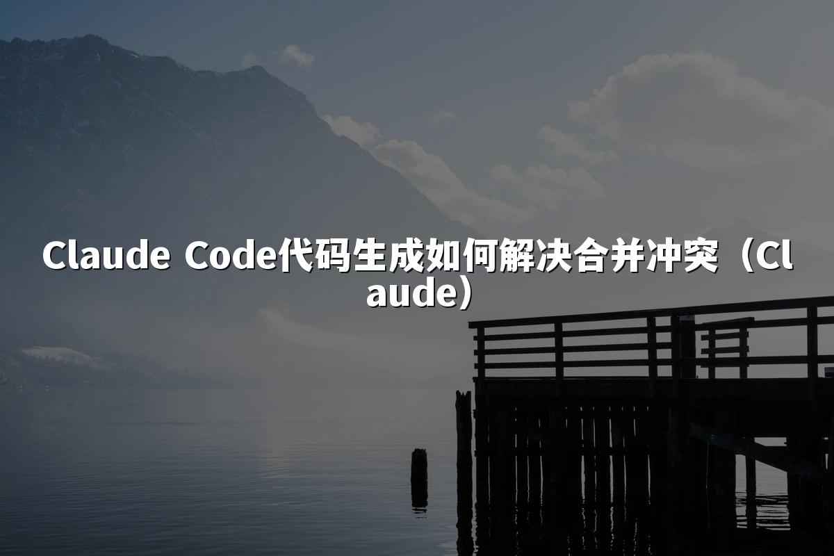 Claude Code代码生成如何解决合并冲突(Claude)