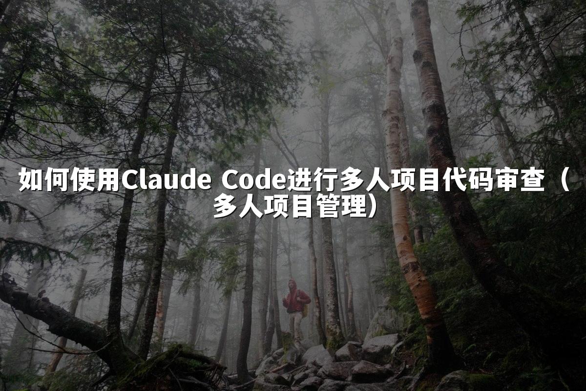 如何使用Claude Code进行多人项目代码审查（多人项目管理）