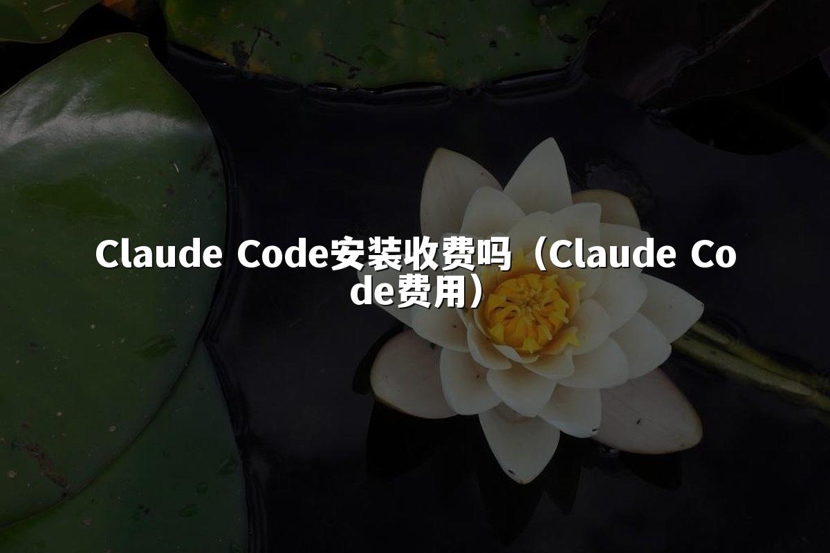 Claude Code安装收费吗（Claude Code费用）