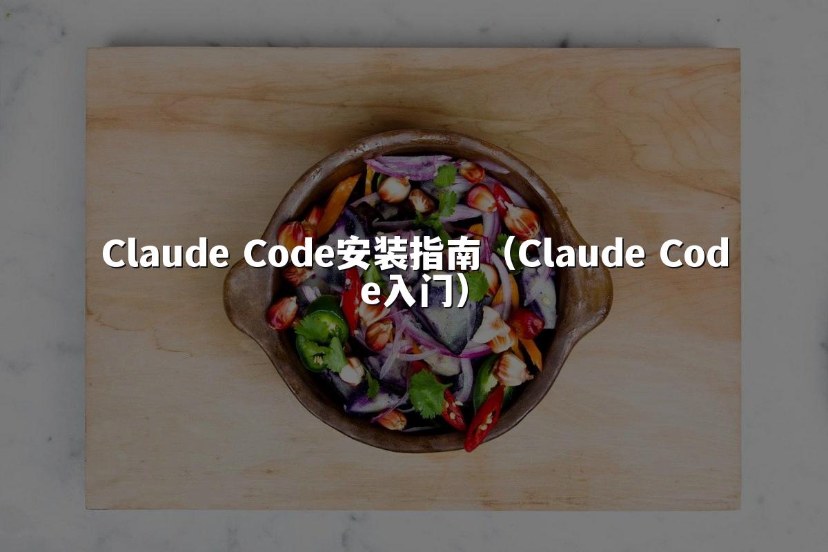 Claude Code安装指南(Claude Code入门)
