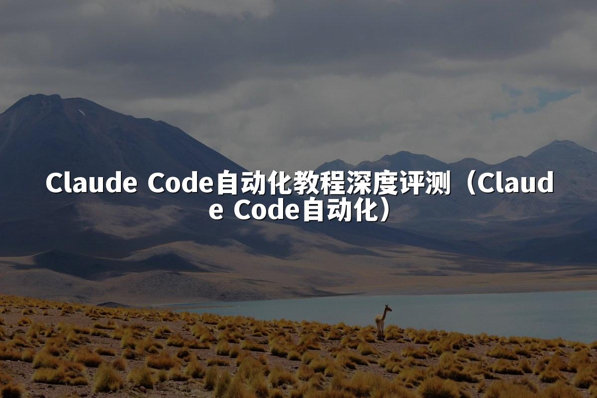 Claude Code自动化教程深度评测（Claude Code自动化）