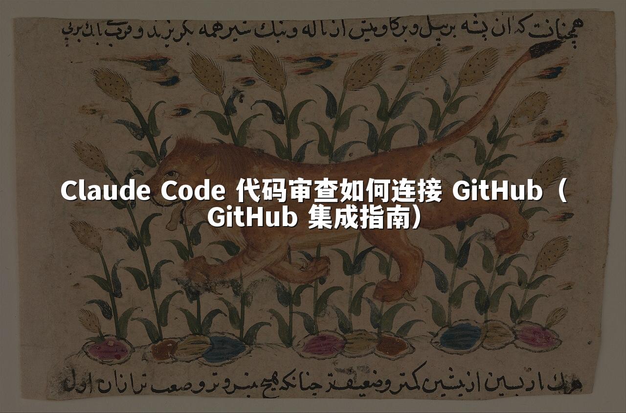 Claude Code 代码审查如何连接 GitHub(GitHub 集成指南)