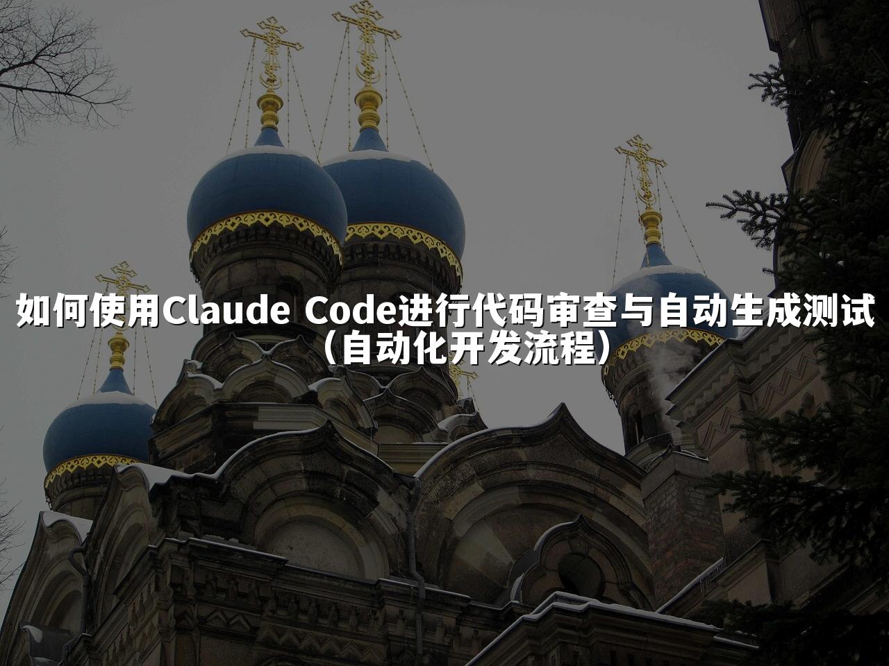 如何使用Claude Code进行代码审查与自动生成测试(自动化开发流程)