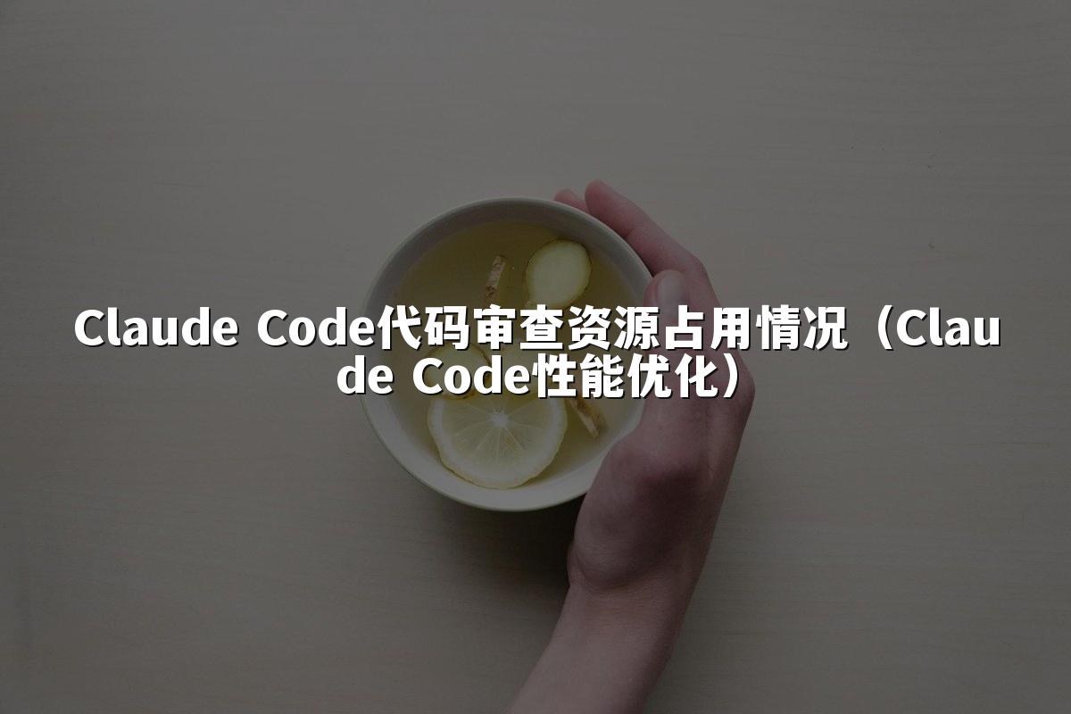 Claude Code代码审查资源占用情况(Claude Code性能优化)