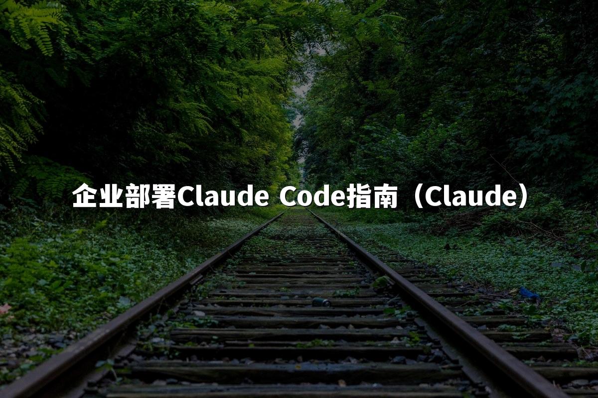 企业部署Claude Code指南(Claude)