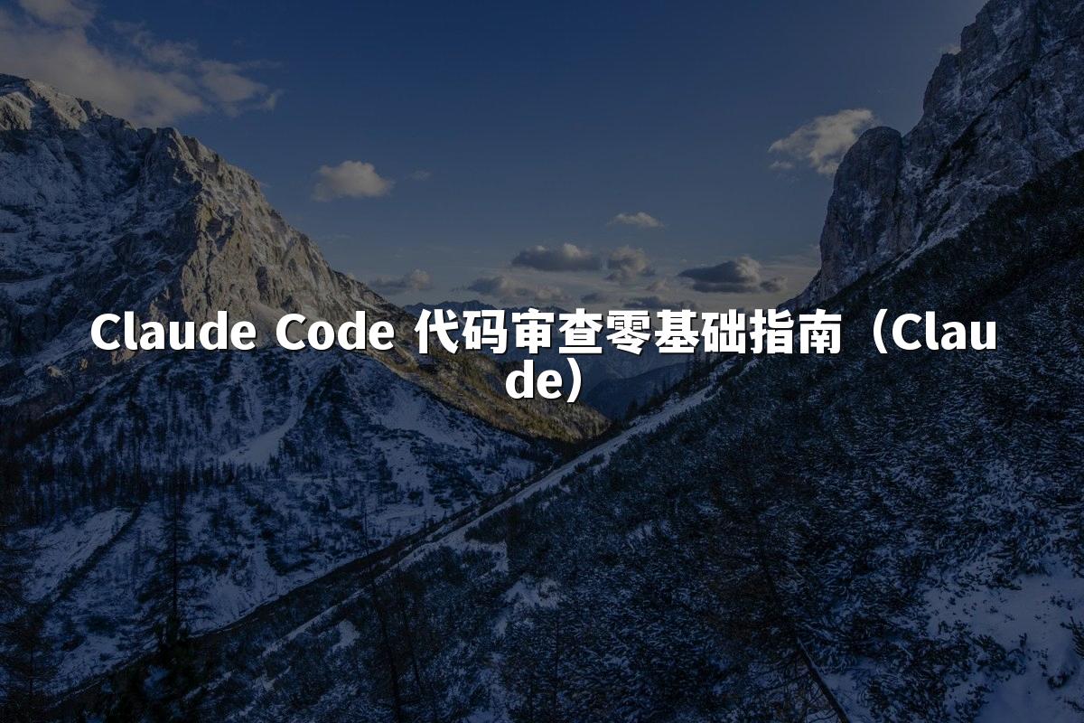 Claude Code 代码审查零基础指南（Claude）