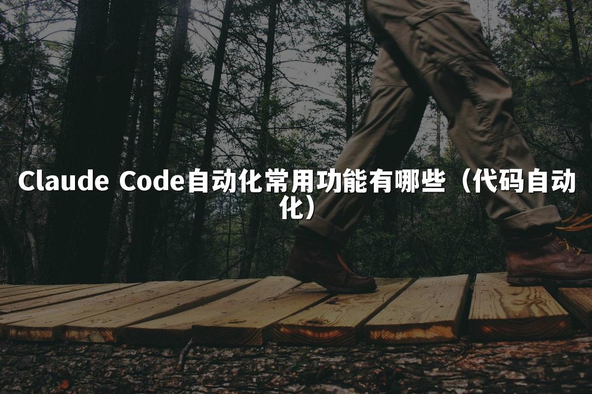 Claude Code自动化常用功能有哪些(代码自动化)