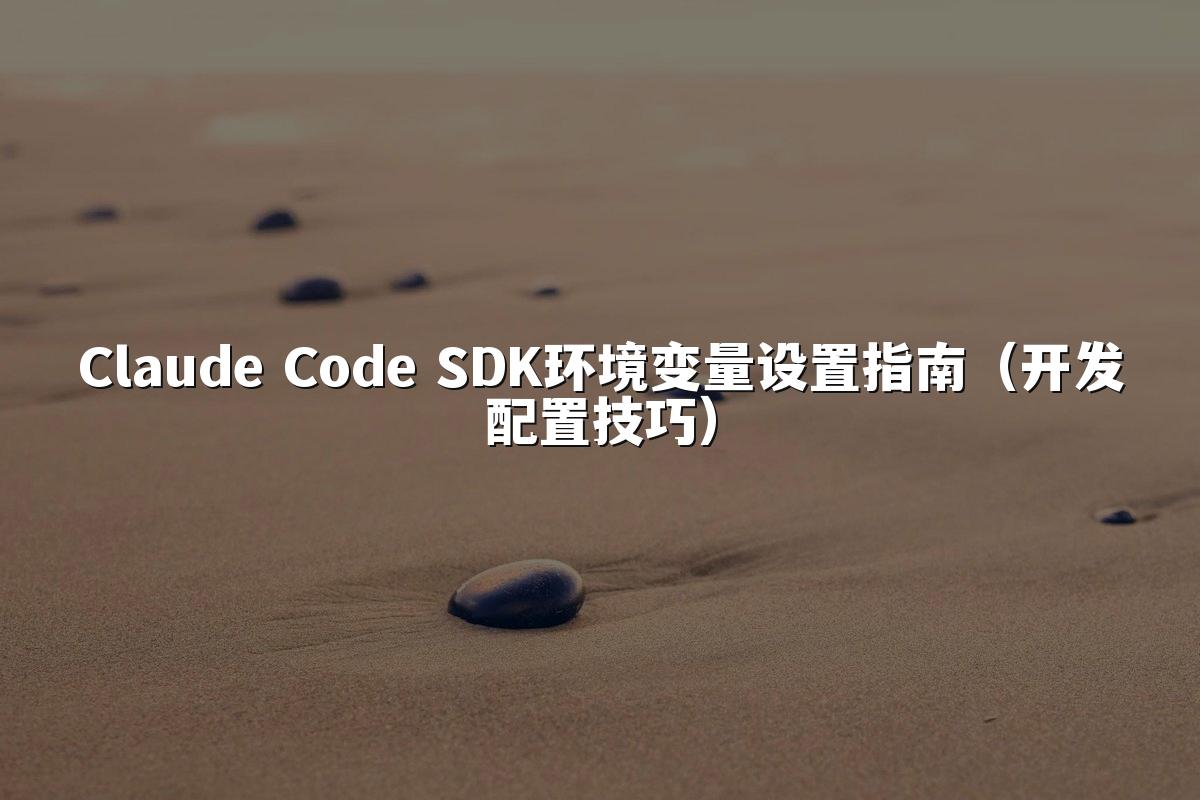 Claude Code SDK环境变量设置指南（开发配置技巧）