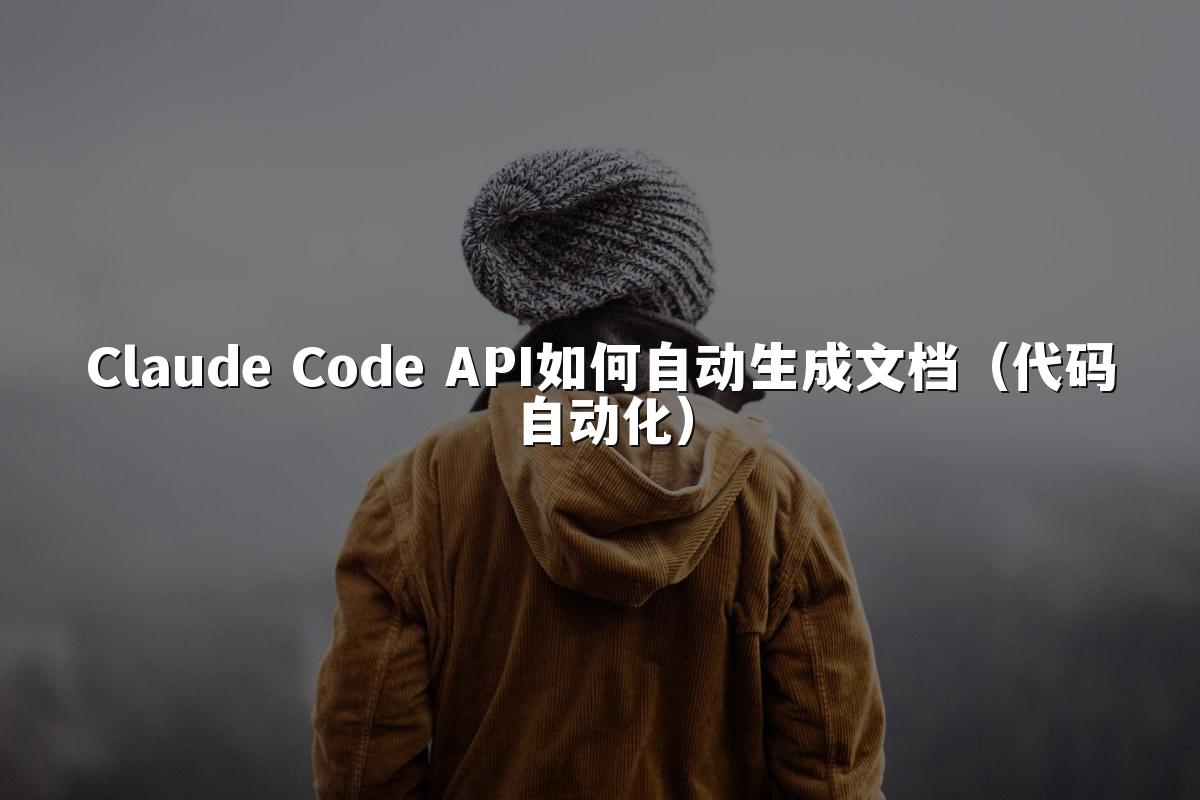 Claude Code API如何自动生成文档(代码自动化)