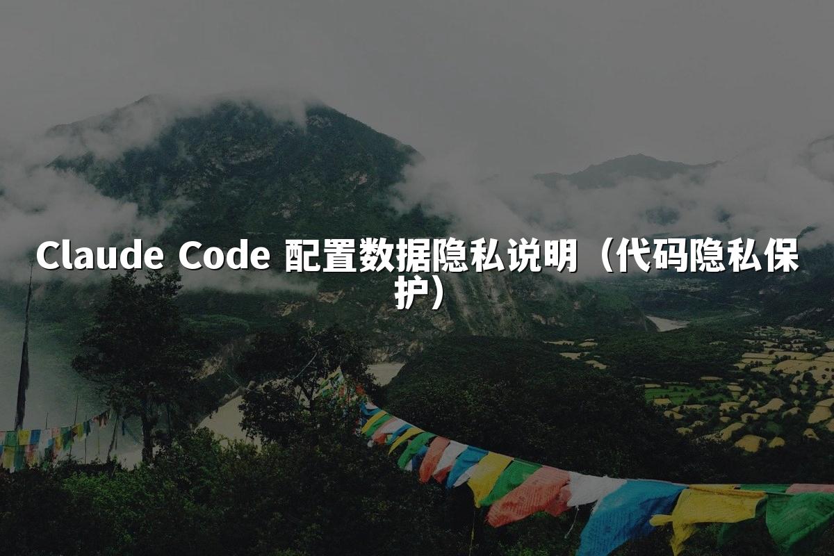 Claude Code 配置数据隐私说明(代码隐私保护)