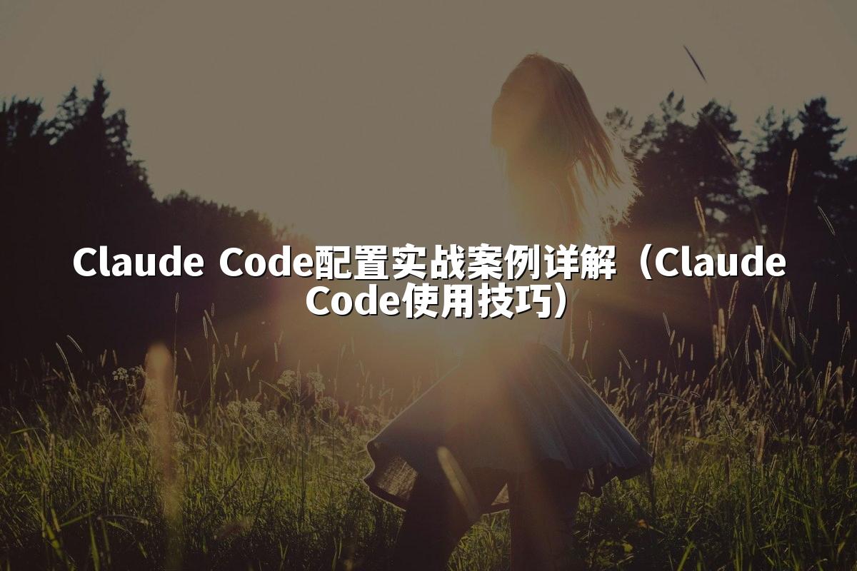 Claude Code配置实战案例详解（Claude Code使用技巧）