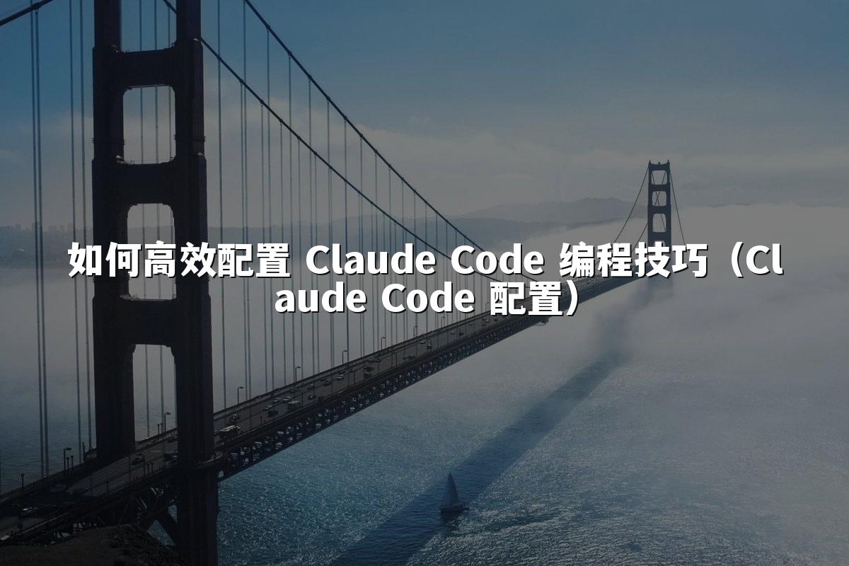 如何高效配置 Claude Code 编程技巧（Claude Code 配置）