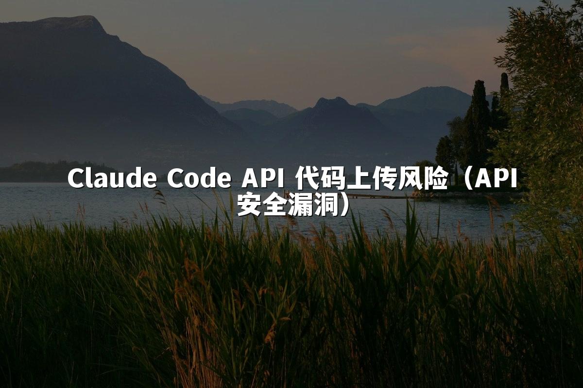 Claude Code API 代码上传风险(API安全漏洞)
