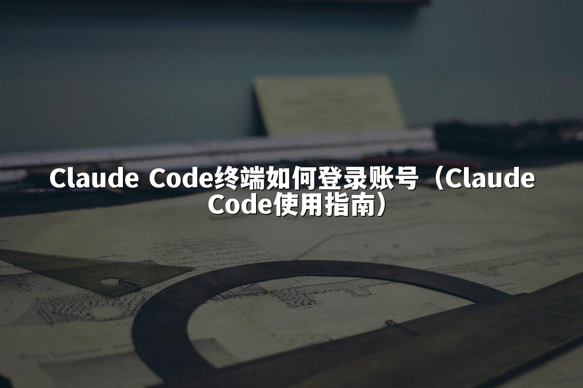 Claude Code终端如何登录账号（Claude Code使用指南）