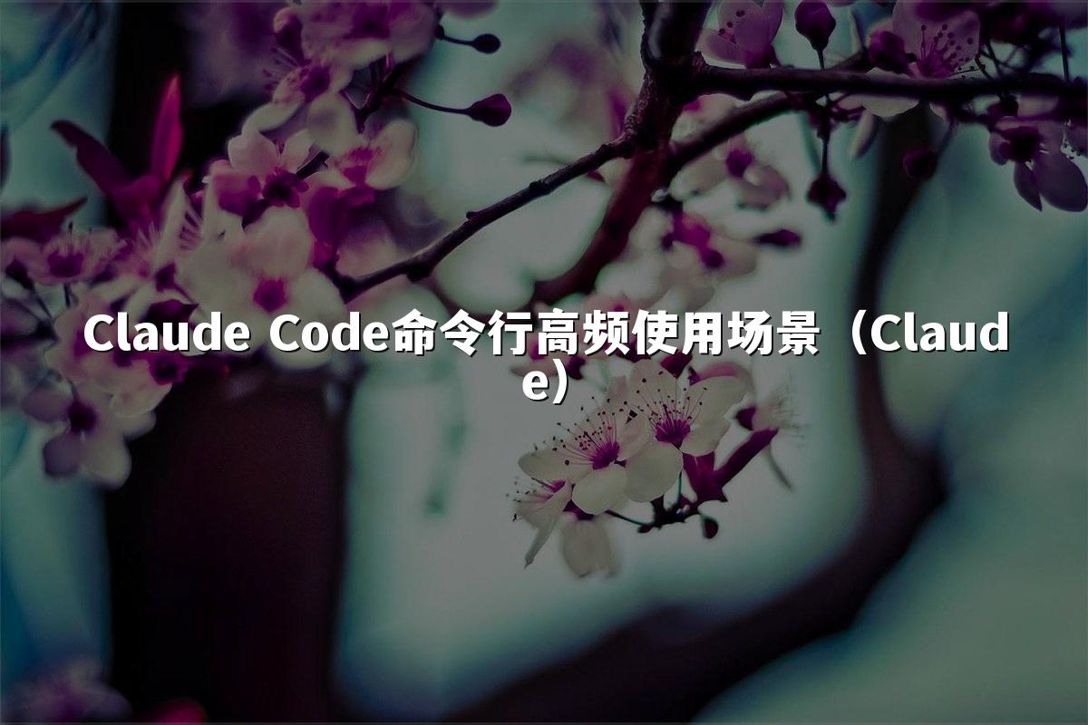 Claude Code命令行高频使用场景（Claude）
