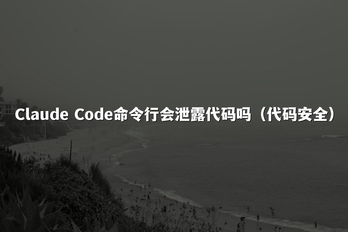 Claude Code命令行会泄露代码吗(代码安全)