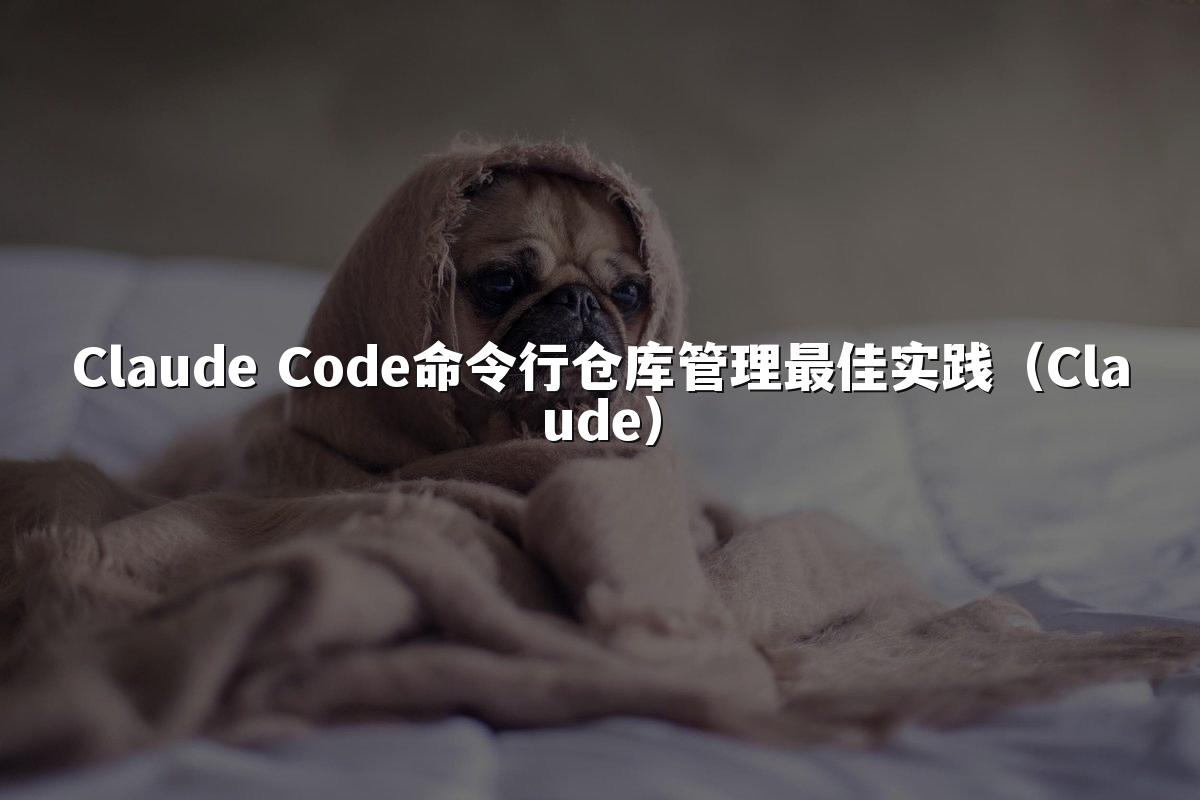 Claude Code命令行仓库管理最佳实践（Claude）