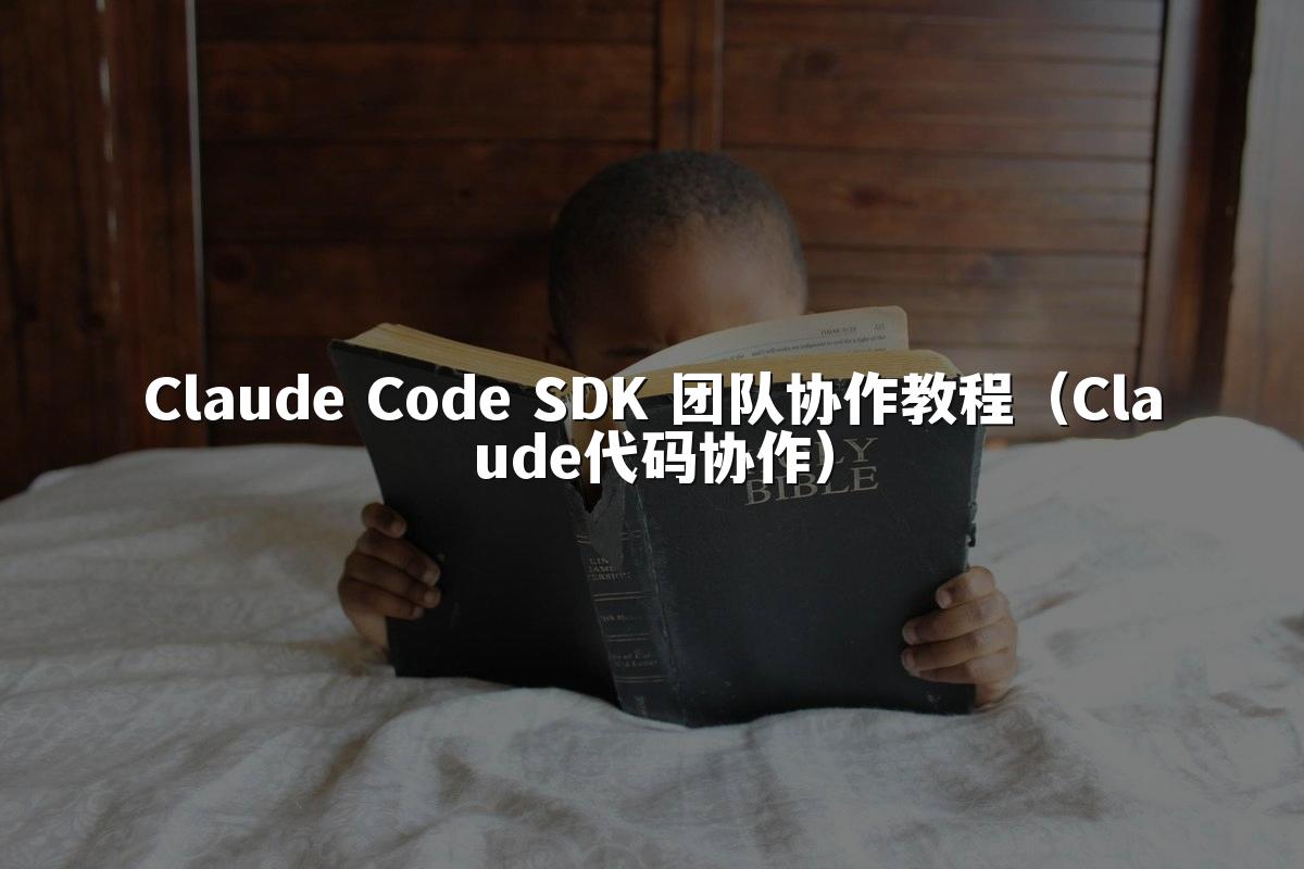 Claude Code SDK 团队协作教程(Claude代码协作)
