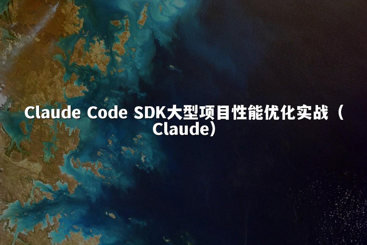 Claude Code SDK大型项目性能优化实战（Claude）