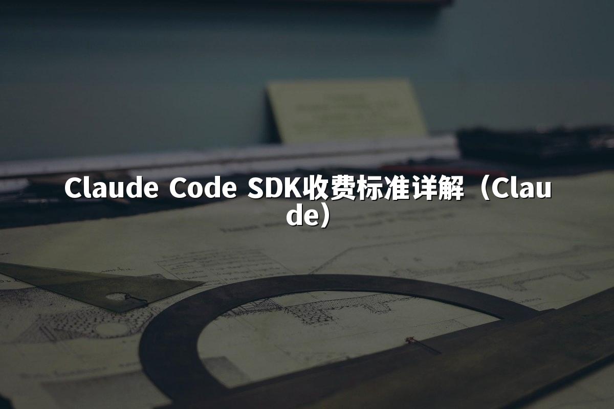 Claude Code SDK收费标准详解(Claude)