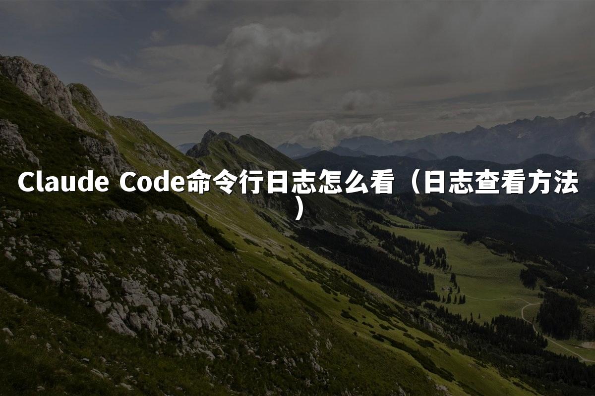 Claude Code命令行日志怎么看(日志查看方法)