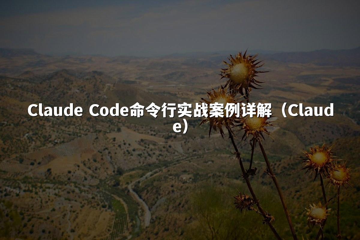 Claude Code命令行实战案例详解（Claude）