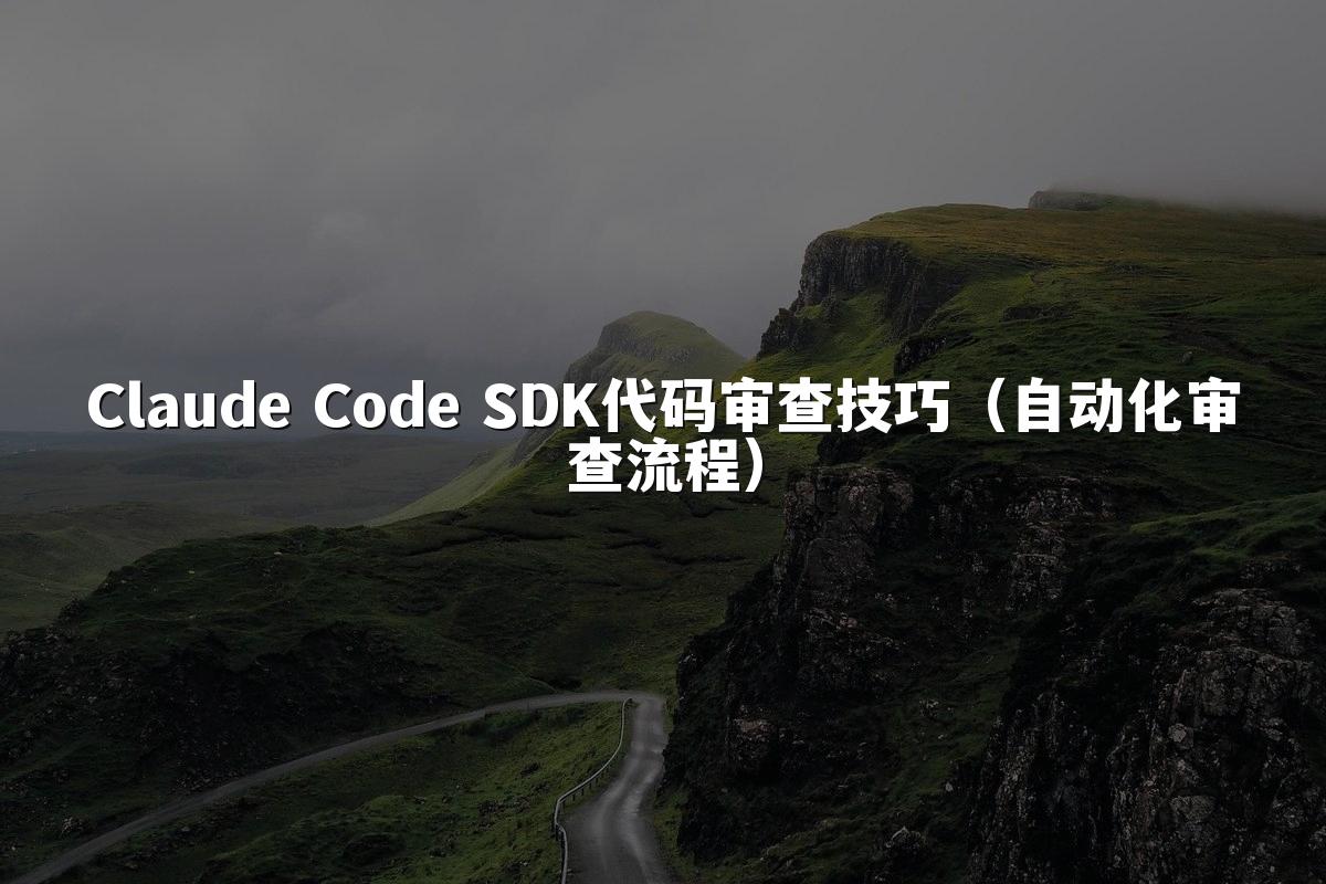 Claude Code SDK代码审查技巧(自动化审查流程)