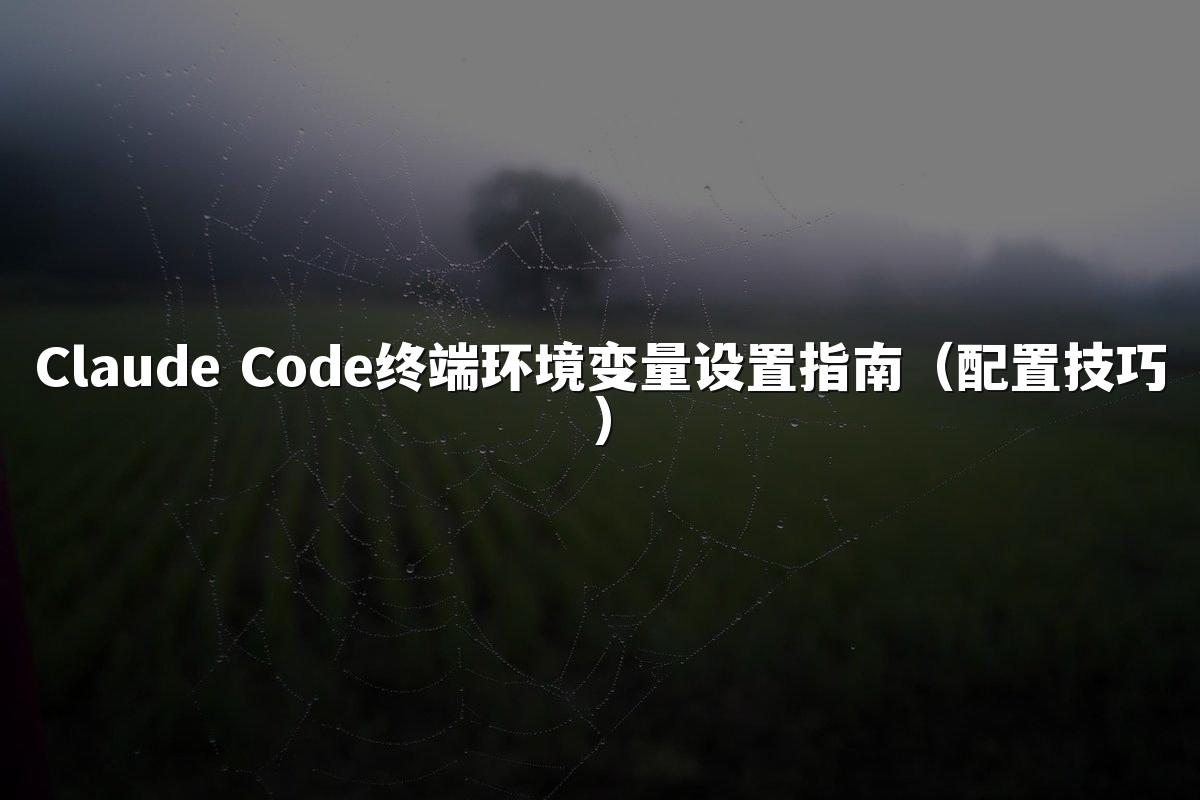 Claude Code终端环境变量设置指南(配置技巧)