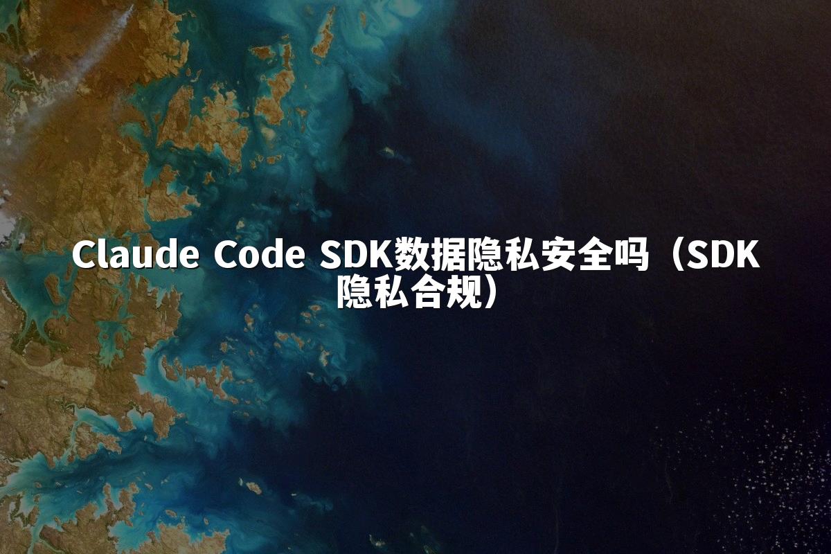 Claude Code SDK数据隐私安全吗(SDK隐私合规)